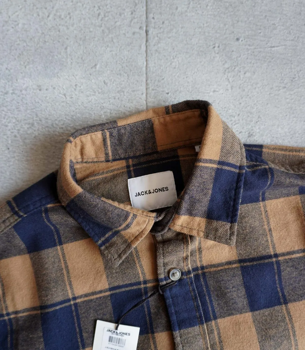پیراهن پشمی قهوه ای Jack&Jones