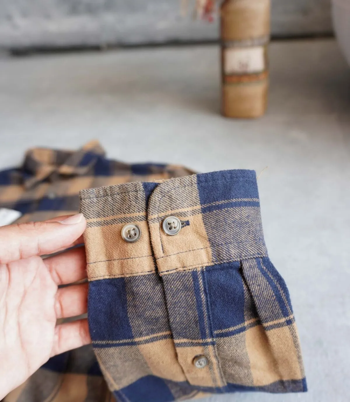 پیراهن پشمی قهوه ای Jack&Jones