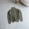 نیم زیپ بافت مردانه سبز Esmara Man