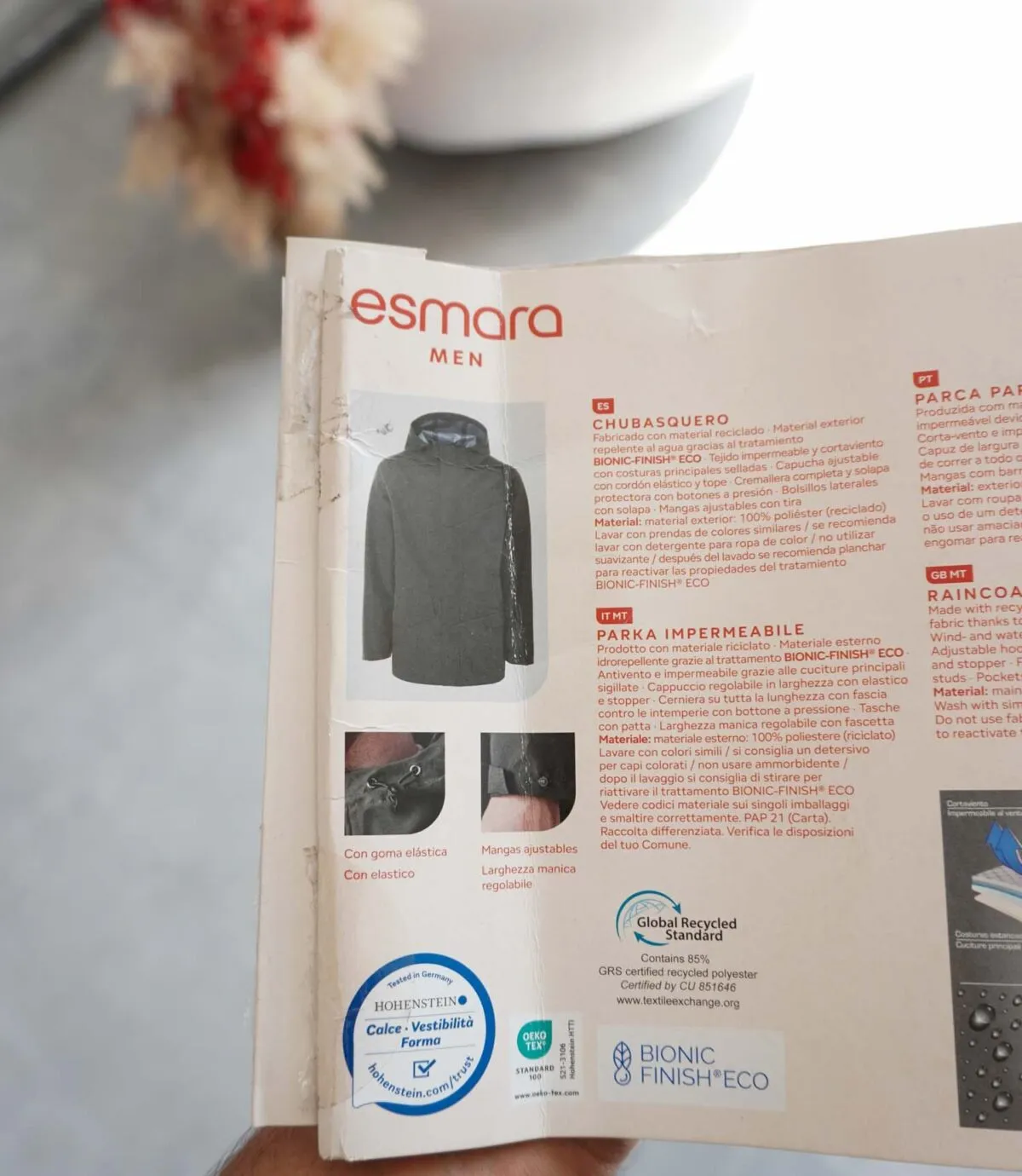 جکت بارانی زیتونی Esmara Man جکت بارانی زیتونی Esmara Man