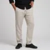 شلوار لینین نخی اورجینال مردانه رنگ کرمی برند pull&bear سفارش اسپانیایی مدل راسته کد 2039
