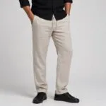 شلوار لینین نخی اورجینال مردانه رنگ کرمی pull&bear کد 2039