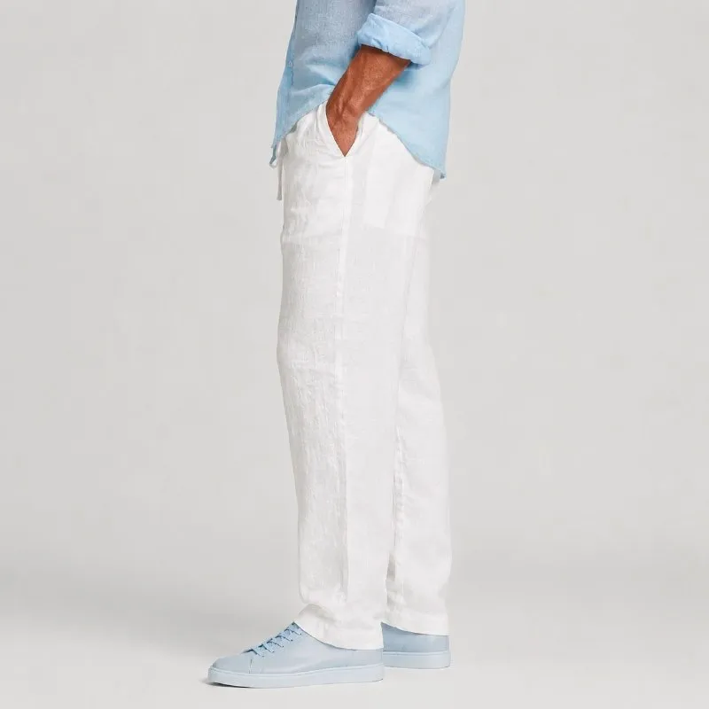 شلوار لینین نخی اورجینال مردانه رنگ سفید برند pull&bear سفارش اسپانیایی مدل راسته کد 2040 شلوار لینین نخی اورجینال مردانه رنگ سفید برند pull&bear سفارش اسپانیایی مدل راسته کد 2040