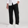 شلوار لینین نخی اورجینال مردانه رنگ مشکی برند pull&bear سفارش اسپانیایی مدل راسته کد 2041 شلوار لینین نخی اورجینال مردانه رنگ مشکی برند pull&bear سفارش اسپانیایی مدل راسته کد 2041