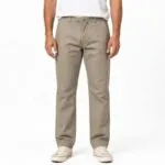 شلوار کتان کنف اورجینال مردانه رنگ نسکافه ای pull&bear کد 2044
