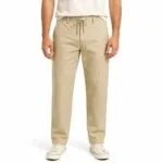 شلوار کتان کنف اورجینال مردانه رنگ نسکافه ای pull&bear کد 2045