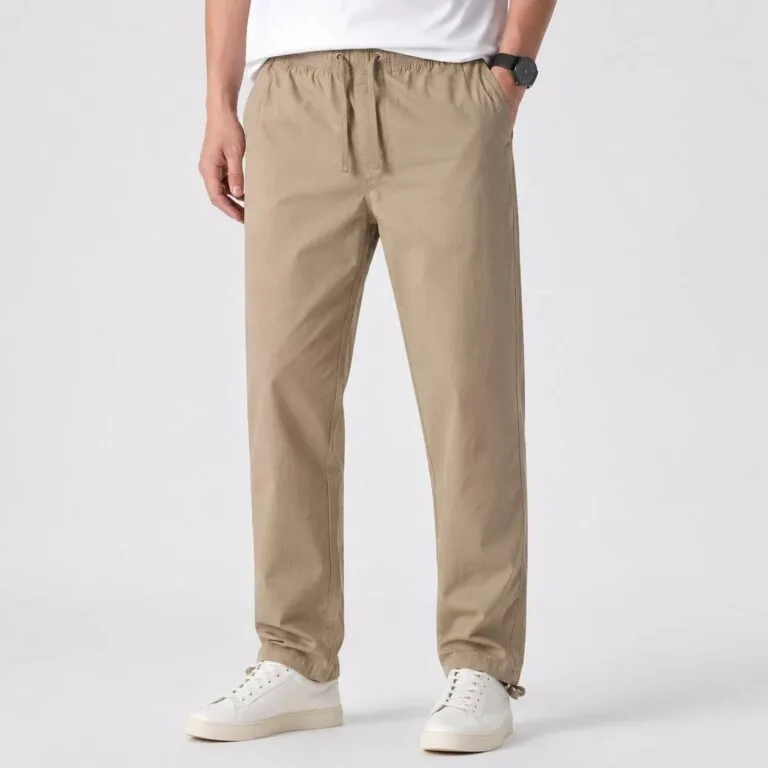 شلوار کتان کنف pull&bear اورجینال نسکافهای کمر کش کد 2053 شلوار کتان کنف pull&bear اورجینال نسکافهای کمر کش کد 2053