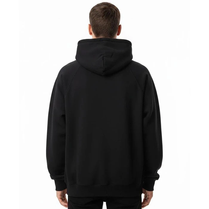 هودی داخل کرکی اورجینال مردانه رنگ مشکی بیسیک گرم بالا برند pull&bear سفارش اسپانیایی تنخوری و قواره نسبتا آزاد کد 180
