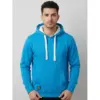 هودی یونیسکس cotton آبی روشن قواره نسبتاً آزاد کد 88