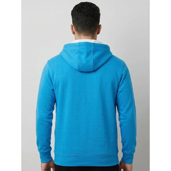 هودی یونیسکس cotton آبی روشن قواره نسبتاً آزاد کد 88