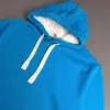هودی یونیسکس cotton آبی روشن قواره نسبتاً آزاد کد 88
