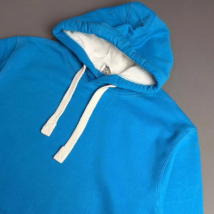 هودی یونیسکس cotton آبی روشن قواره نسبتاً آزاد کد 88
