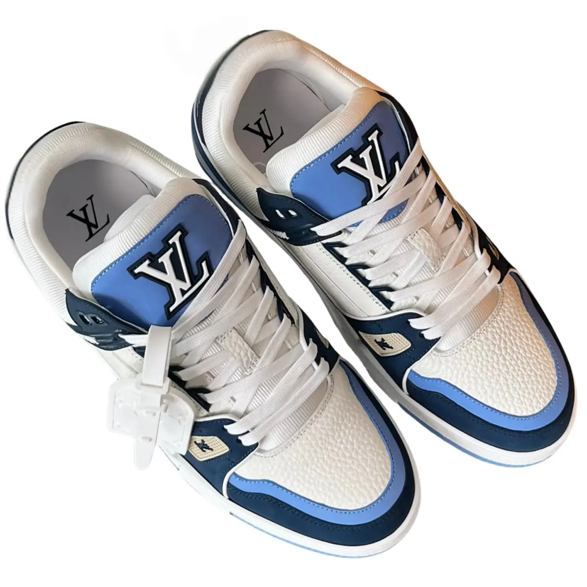 کتونی لویی ویتون سفید سرمه ای-Louis Vuitton Trainer کتونی لویی ویتون سفید سرمه ای-Louis Vuitton Trainer