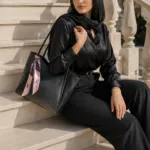 کیف زنانه دوشی قایقی شالدار