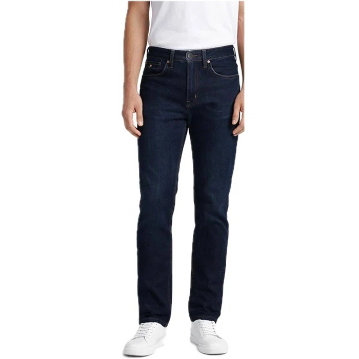 شلوار جین مردانه اورجینال رنگ سرمه ای تیره برند Laocoste فرانسویی مدل راسته اسلیم کد 2004 شلوار جین مردانه اورجینال رنگ سرمه ای تیره برند Laocoste فرانسویی مدل راسته اسلیم کد 2004