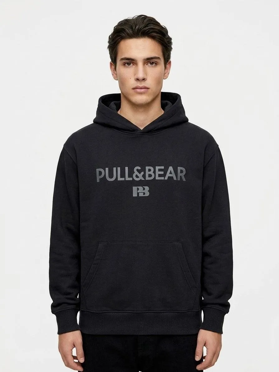 هودی مردانه Pull&Bear مشکی طرحدار | کد 156 هودی مردانه Pull&Bear مشکی طرحدار | کد 156