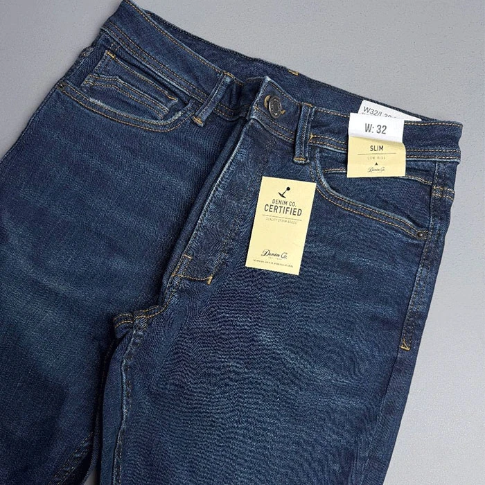 شلوار جین مردانه اورجینال رنگ سورمه ای برند Primark سفارش اسپانیایی مدل اسلیم فیت کد 2020
