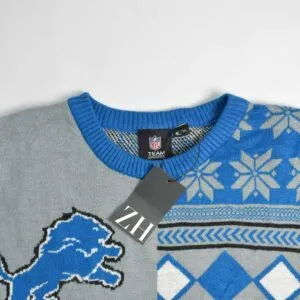 بافت وینتیج آبی طرح دار NFL