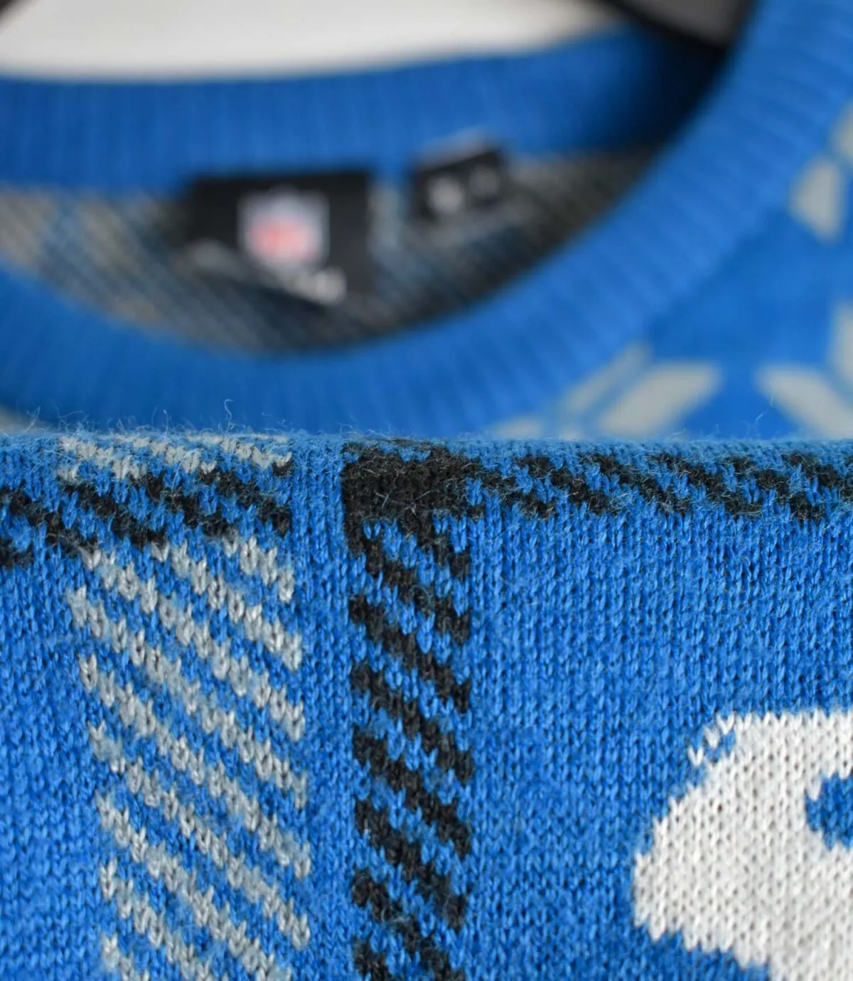 بافت وینتیج آبی طرح دار NFL