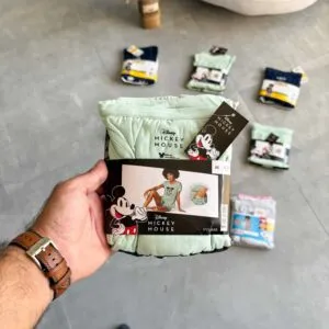 ست تیشرت و شلوارک نخی Mickey Mouse