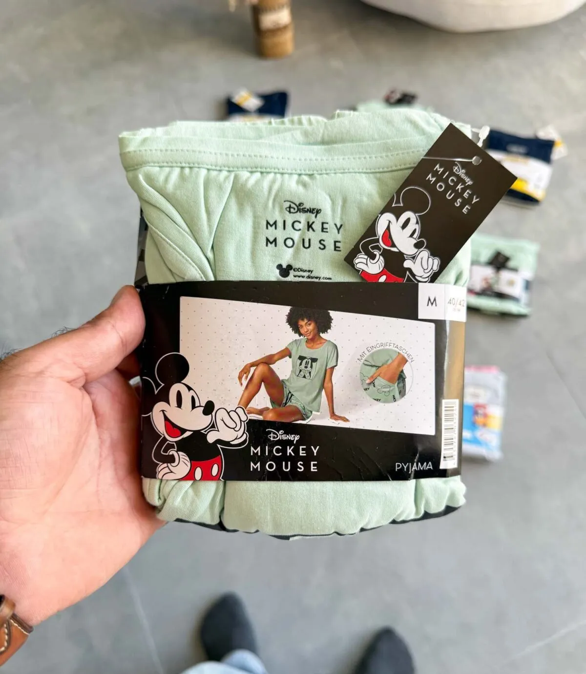 ست تیشرت و شلوارک نخی Mickey Mouse