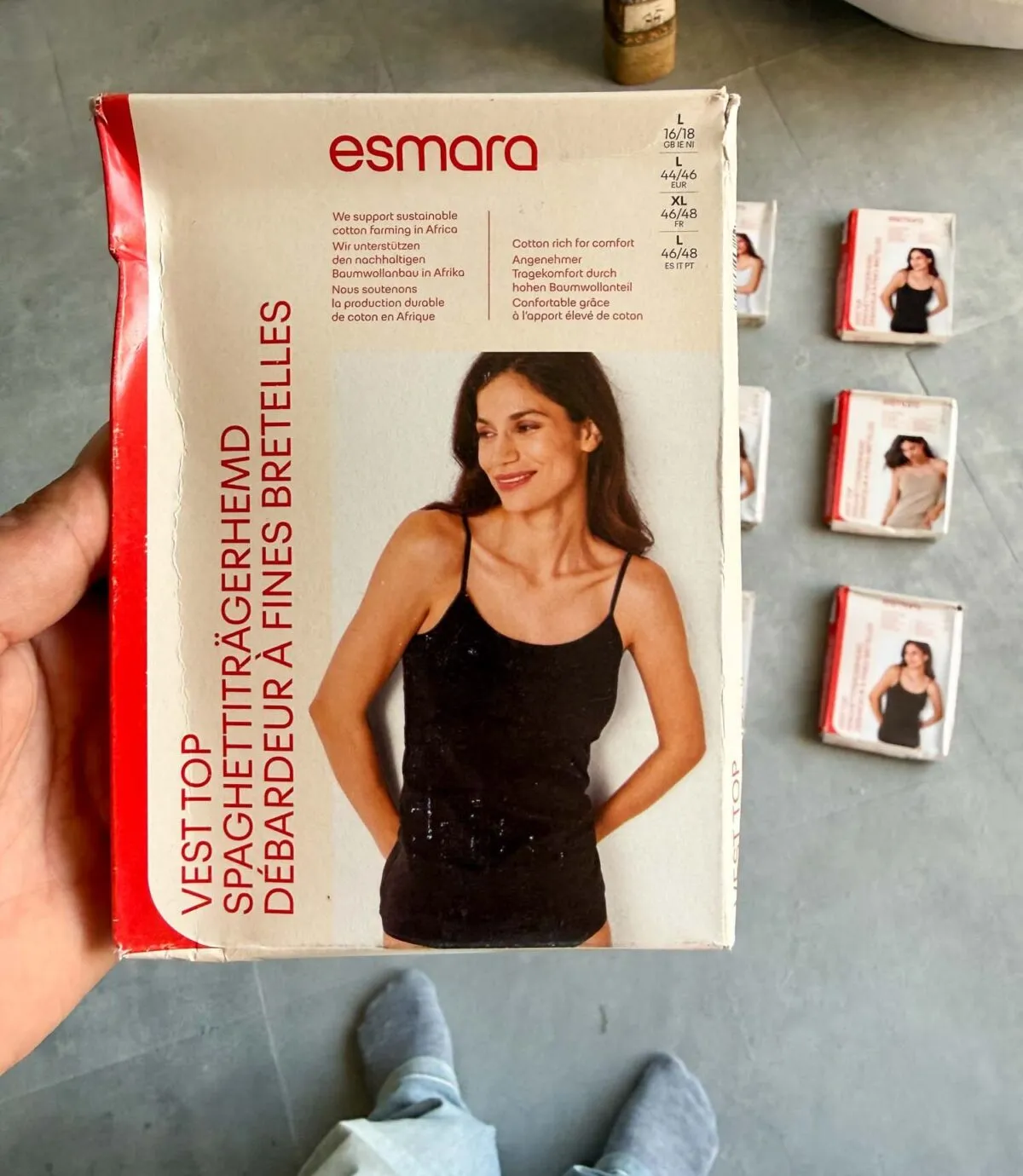 تاپ نخی مشکی Esmara
