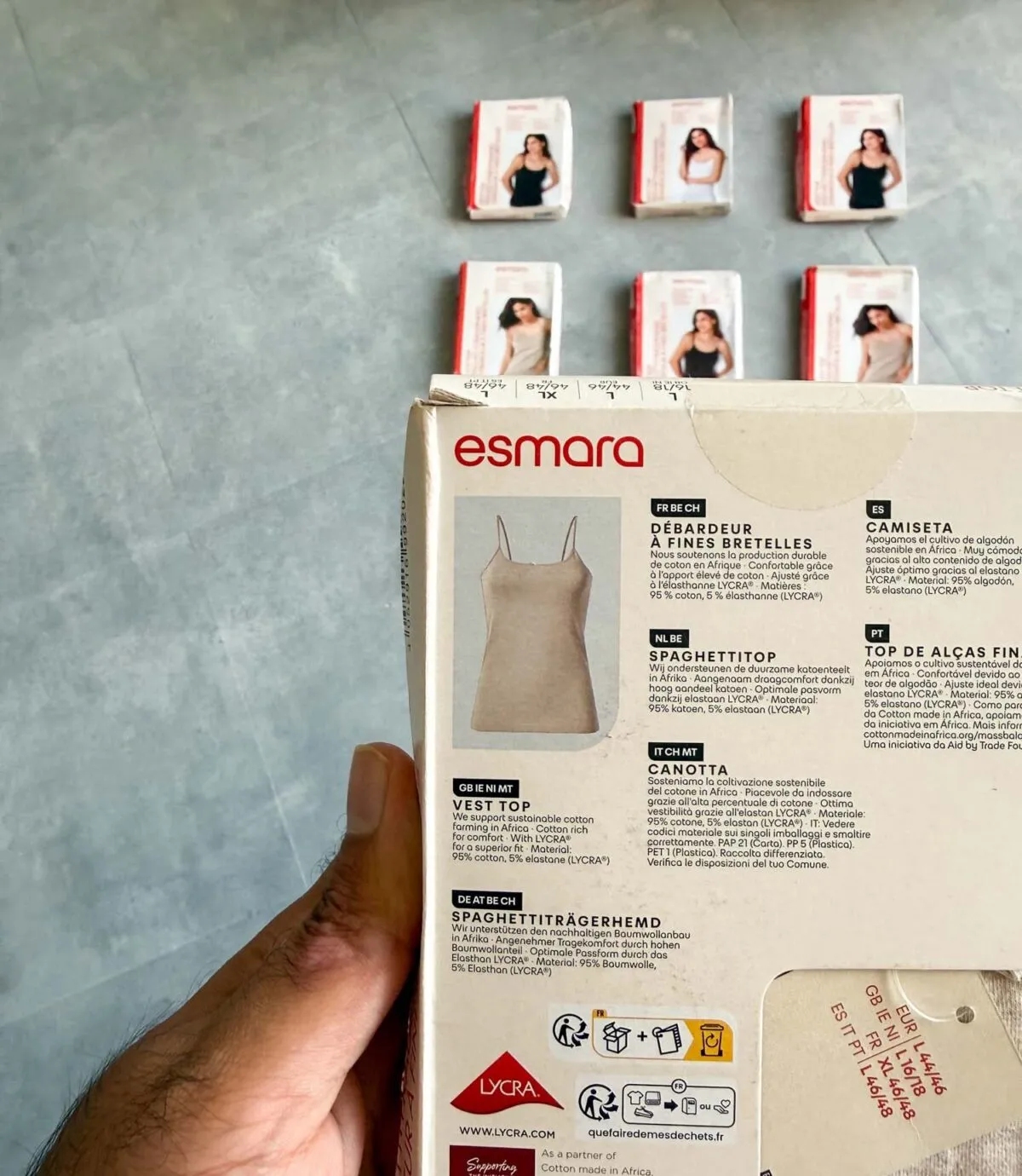 تاپ نخی خاکی Esmara