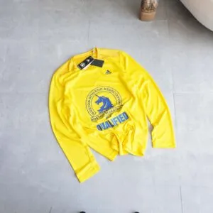 تیشرت ورزشی مردانه زرد آستین بلند Adidas