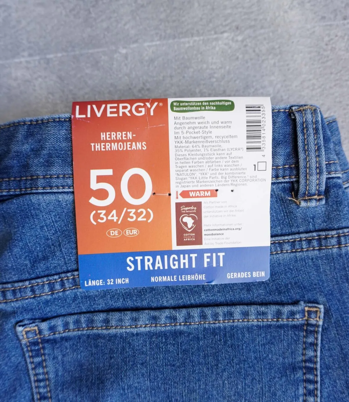 شلوار جین راسته Livergy