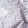 پیراهن نخی آستین بلند اورسایز سفید راه راه Jack&Jones