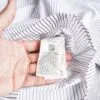 پیراهن نخی آستین بلند اورسایز سفید راه راه Jack&Jones