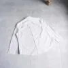 پیراهن نخی آستین بلند اورسایز سفید راه راه Jack&Jones