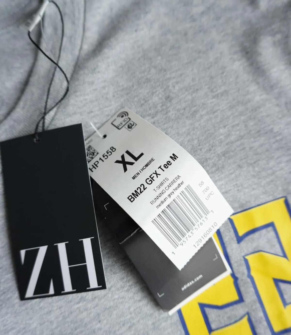 تیشرت نخی زنانه طوسی روشن Adidas