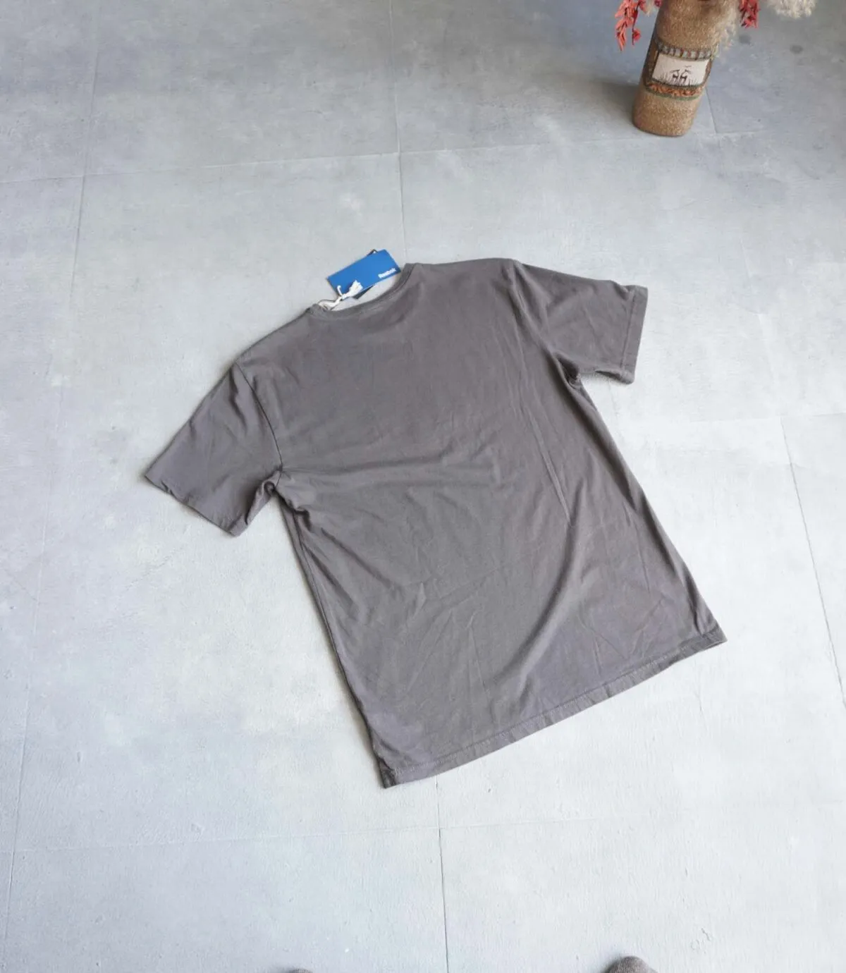 تیشرت طوسی سربی تیره مردانه Reebok