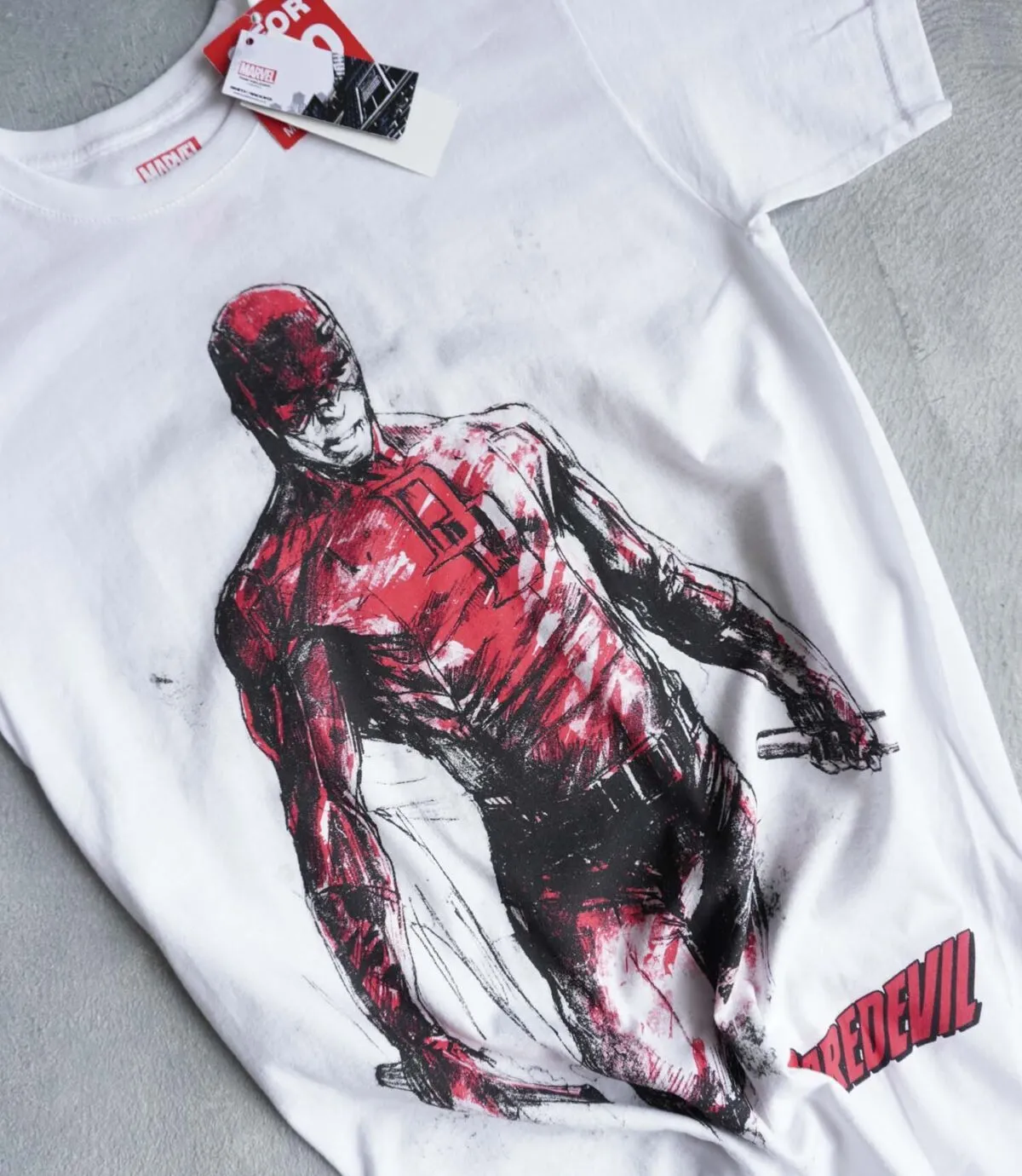 تیشرت نخی سفید Marvel
