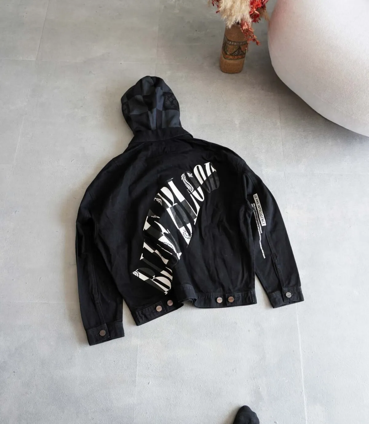 جکت جین کلاه دار مشکیJack&Jones جکت جین کلاه دار مشکیJack&Jones