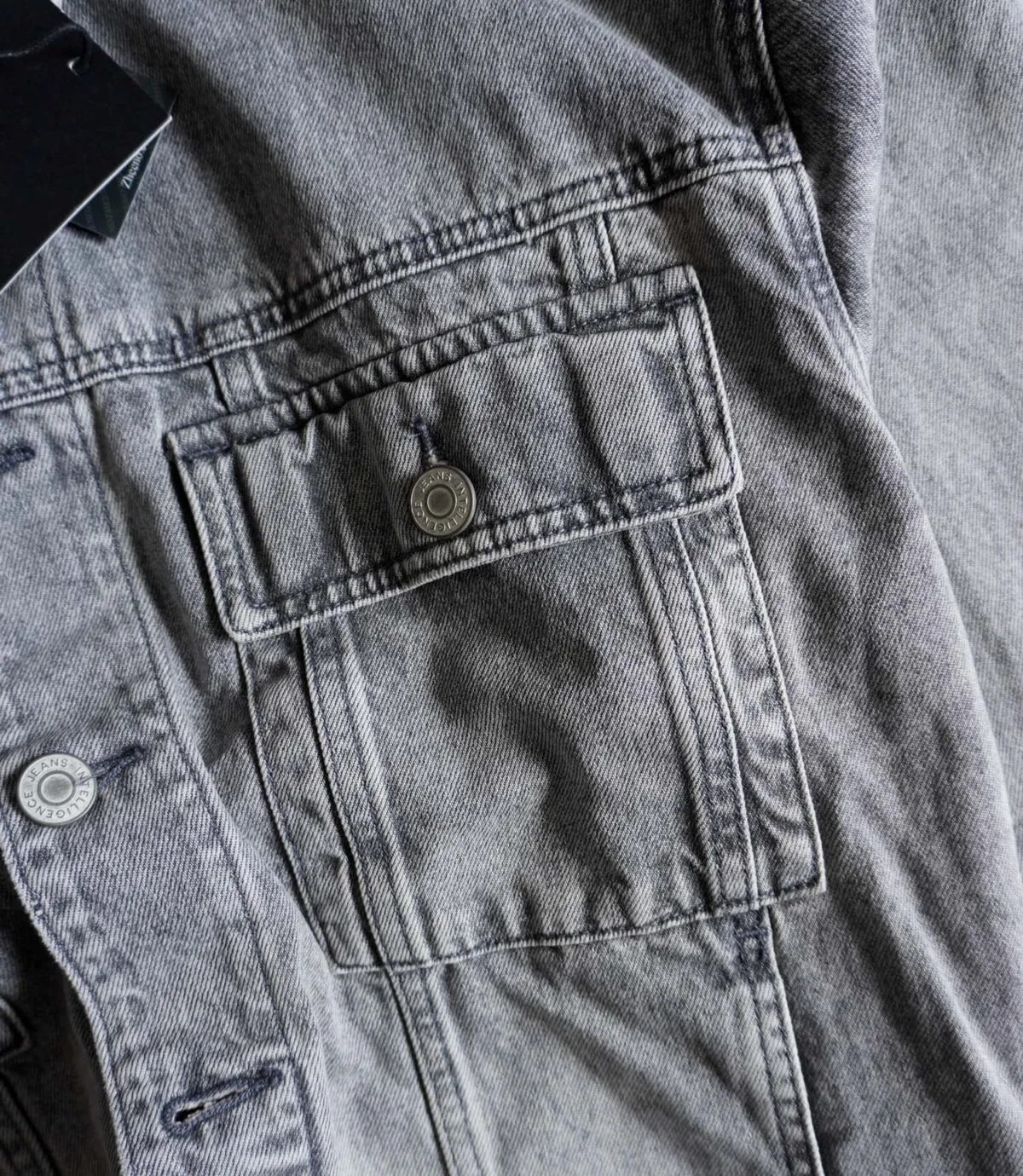 جکت جین خاکستری ساده Jack&Jones جکت جین خاکستری ساده Jack&Jones