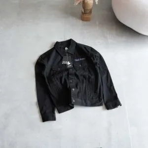 جکت جین مشکی طرح دار Jack&Jones جکت جین مشکی طرح دار Jack&Jones
