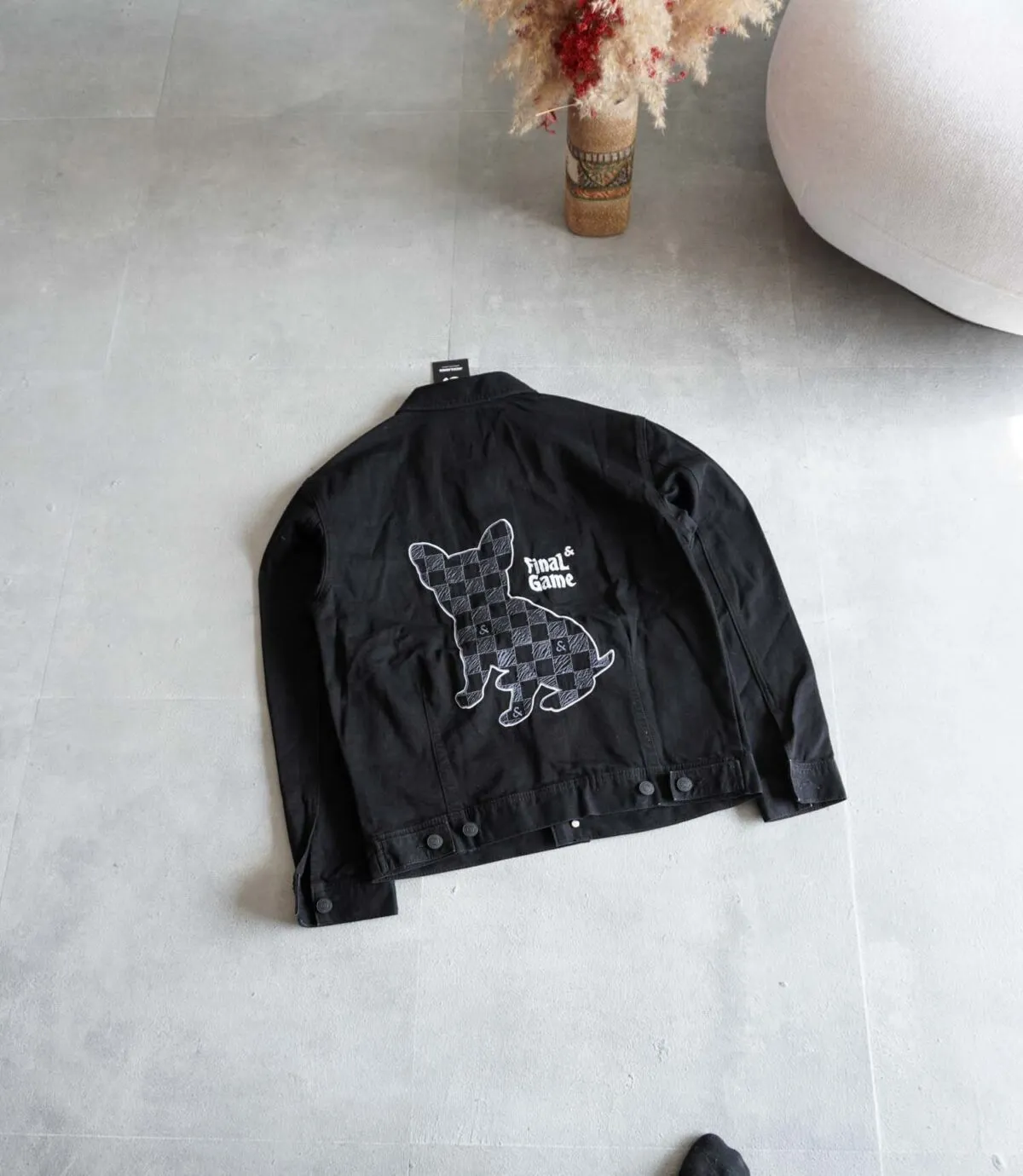جکت جین مشکی طرح دار Jack&Jones جکت جین مشکی طرح دار Jack&Jones