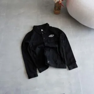 جکت جین مشکی طرح دار Jack&Jones