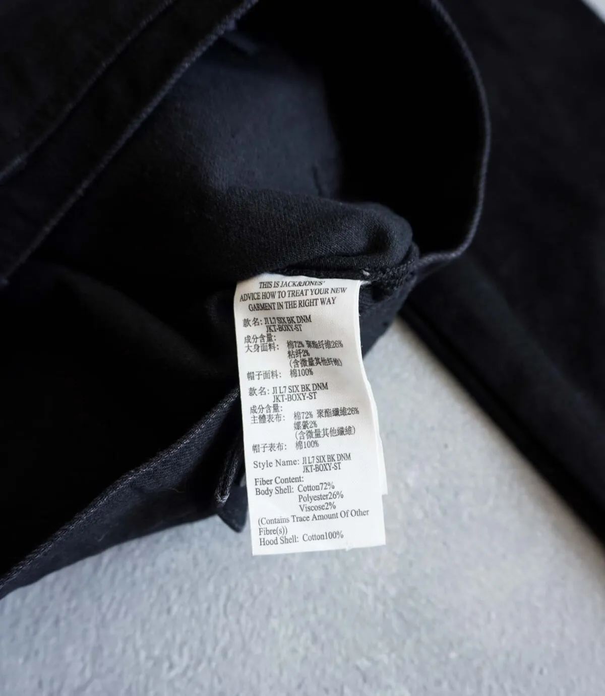 جکت جین مشکی طرح دار Jack&Jones