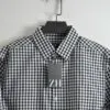 پیراهن نخی چهارخونه آستین بلند H&M