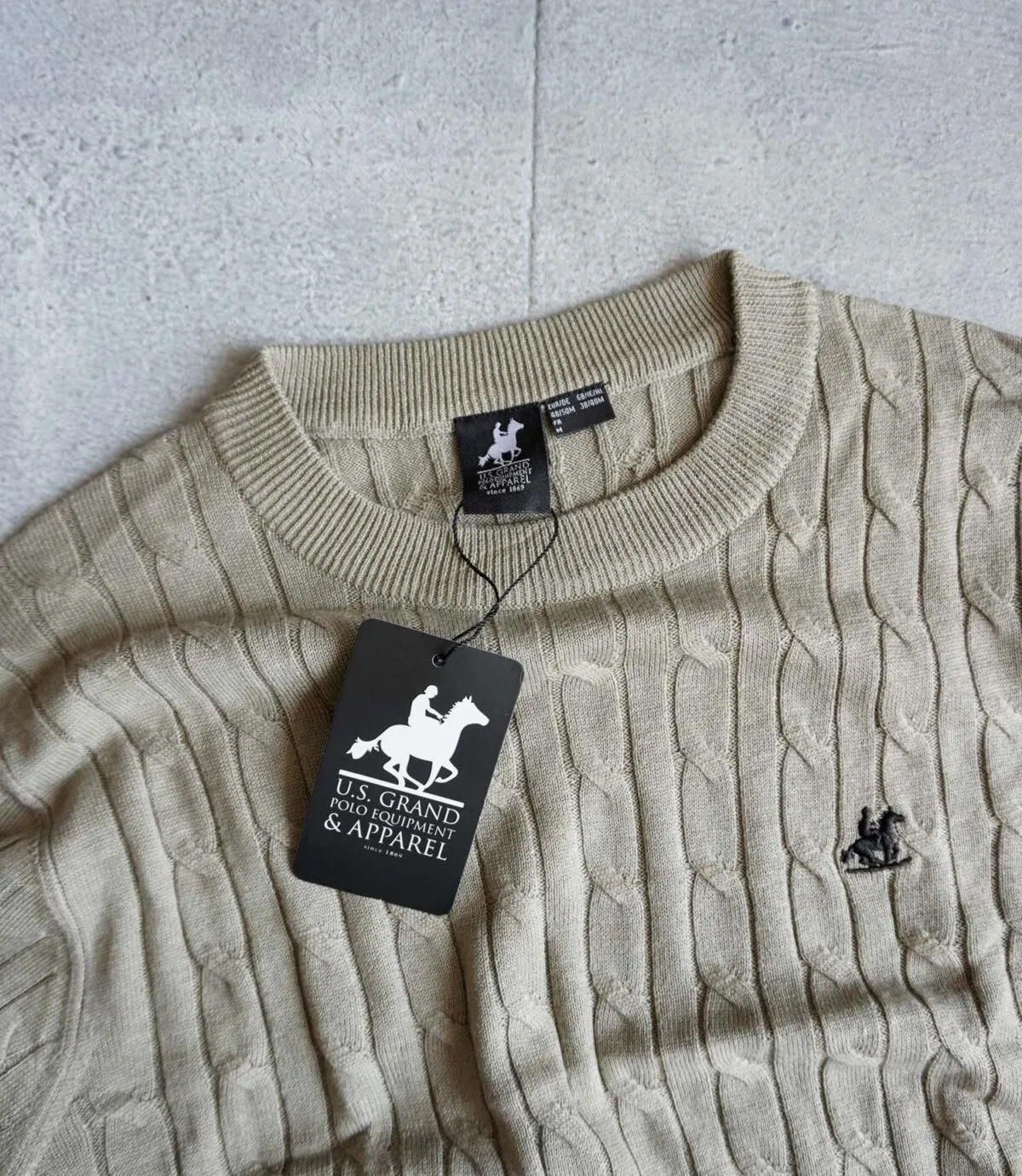 بافت پترن دار سبز U.S.Grand Polo