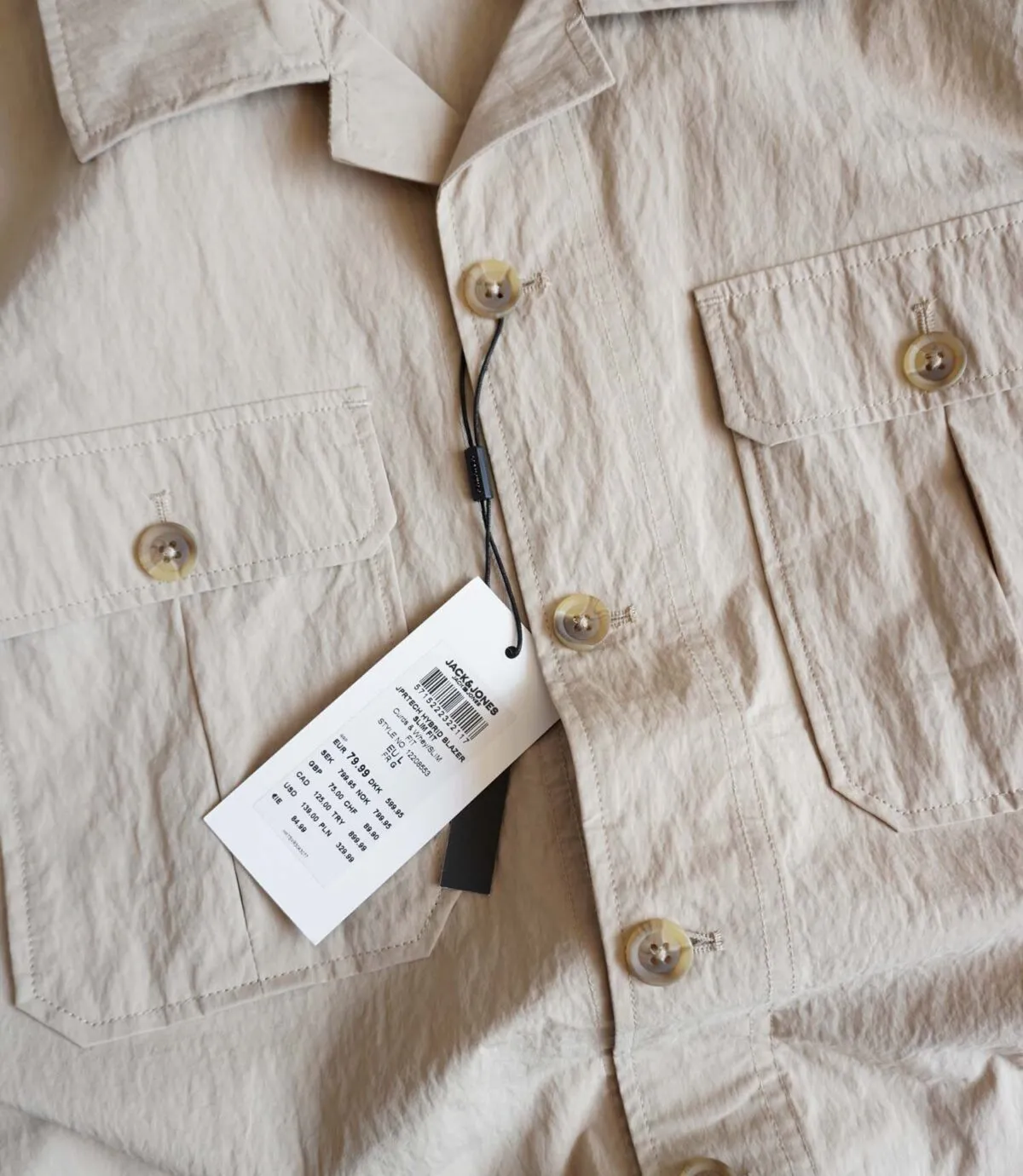 جکت نازک خاکی Jack&Jones جکت نازک خاکی Jack&Jones