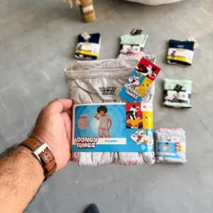 ست تیشرت و شلوارک نخی Looney Tunes
