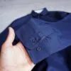 پیراهن نخی آستین بلند سرمه ای ساده Only&Sons