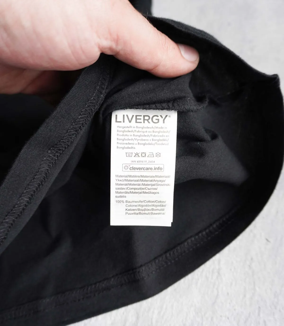 تیشرت بیسیک مشکی Livergy تیشرت بیسیک مشکی Livergy