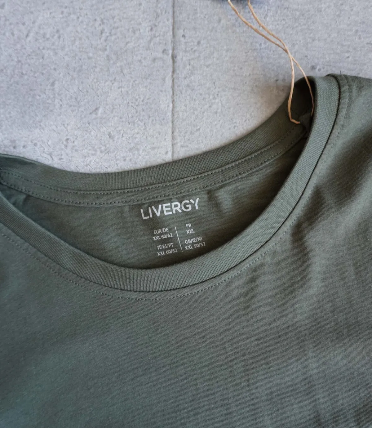 تیشرت نخی سبز Livergy