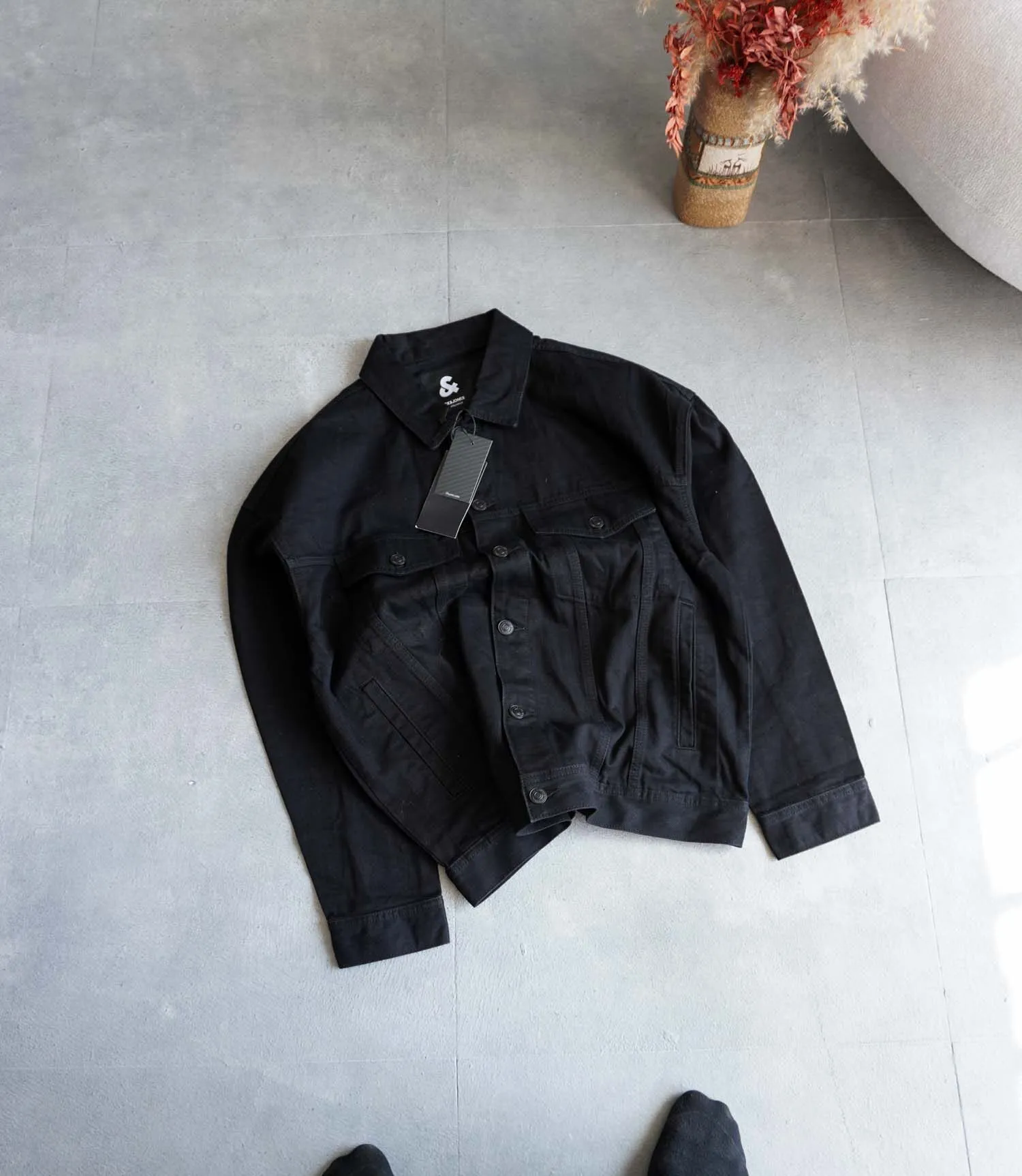 جکت جین مشکی Jack&Jones جکت جین مشکی Jack&Jones