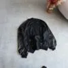 بامبر جکت نازک آستین طرح چرم Shein
